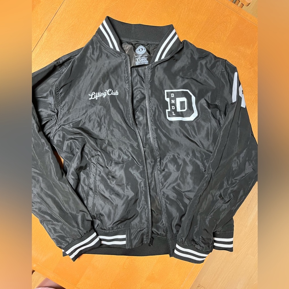 Doughnuts and Deadlifts lifting club jacket